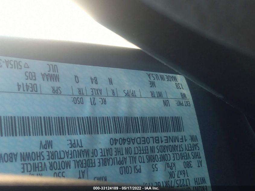 2014 FORD ECONOLINE WAGON XL/XLT 1FMNE1BL0EDA64040