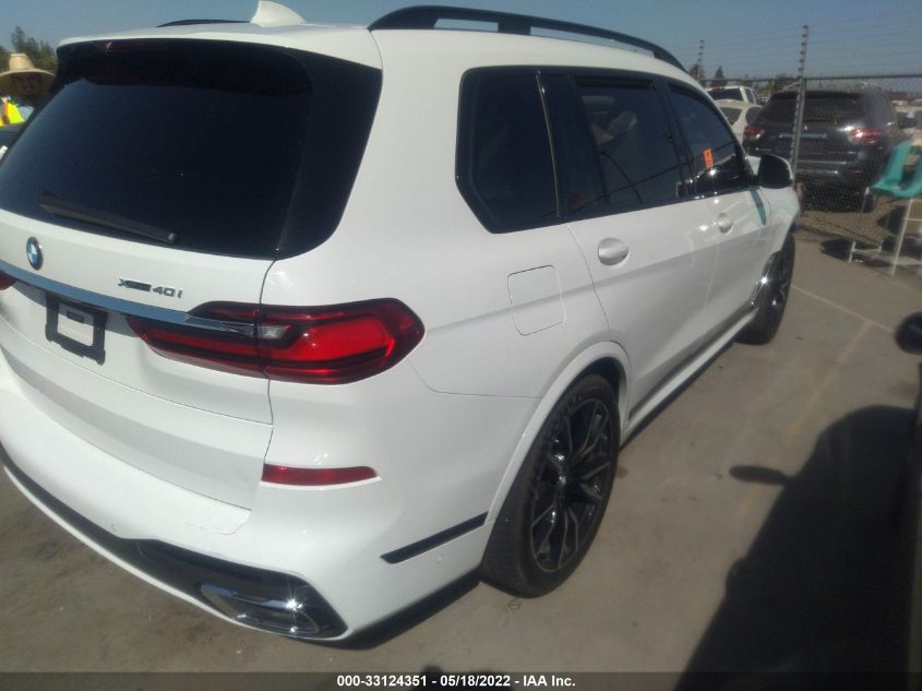 2020 BMW X7 XDRIVE40I 5UXCW2C08L0E74562