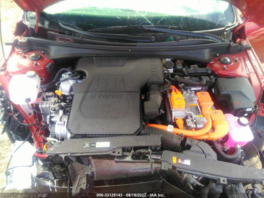 2022 HYUNDAI ELANTRA HYBRID BLUE KMHLM4AJ4NU016083