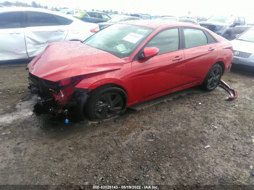 2022 HYUNDAI ELANTRA HYBRID BLUE KMHLM4AJ4NU016083