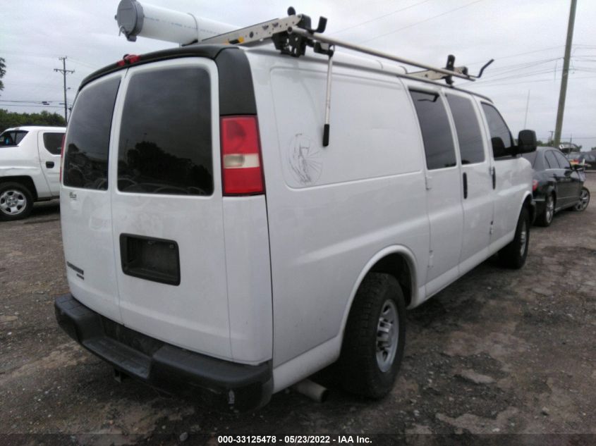 2013 CHEVROLET EXPRESS CARGO VAN 1GCWGFBA9D1123732