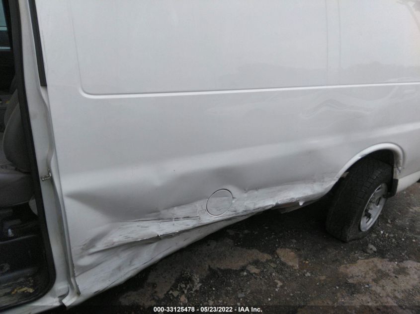 2013 CHEVROLET EXPRESS CARGO VAN 1GCWGFBA9D1123732