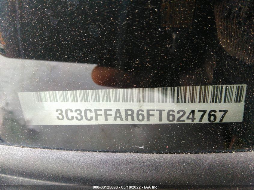 2015 FIAT 500 POP 3C3CFFAR6FT624767