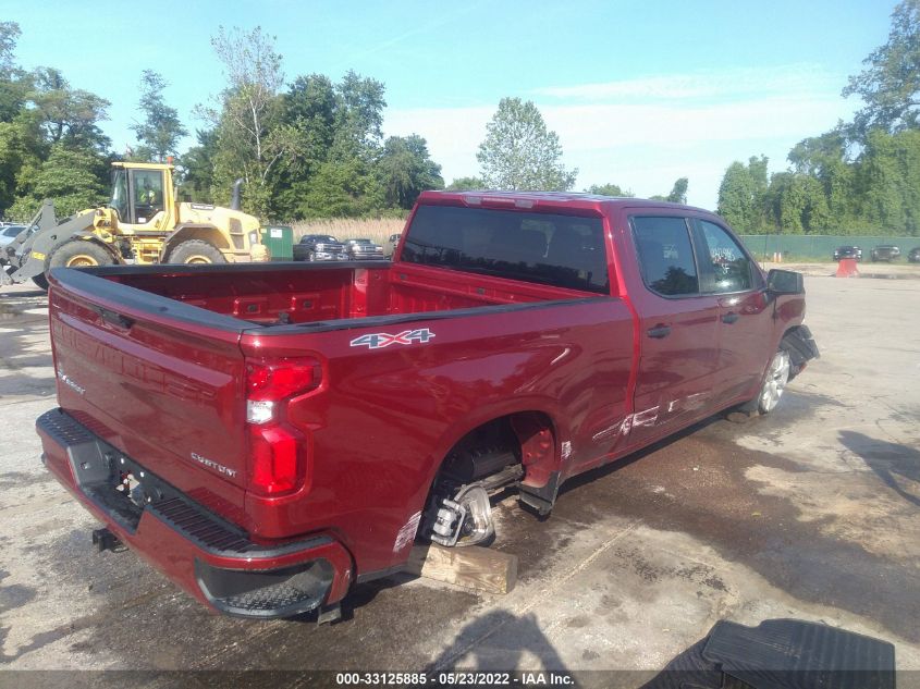 2022 CHEVROLET SILVERADO 1500 LTD CUSTOM 1GCPYBEK4NZ229040