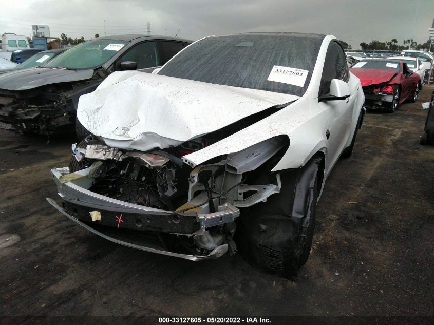 2021 TESLA MODEL Y LONG RANGE 5YJYGDEE8MF160399
