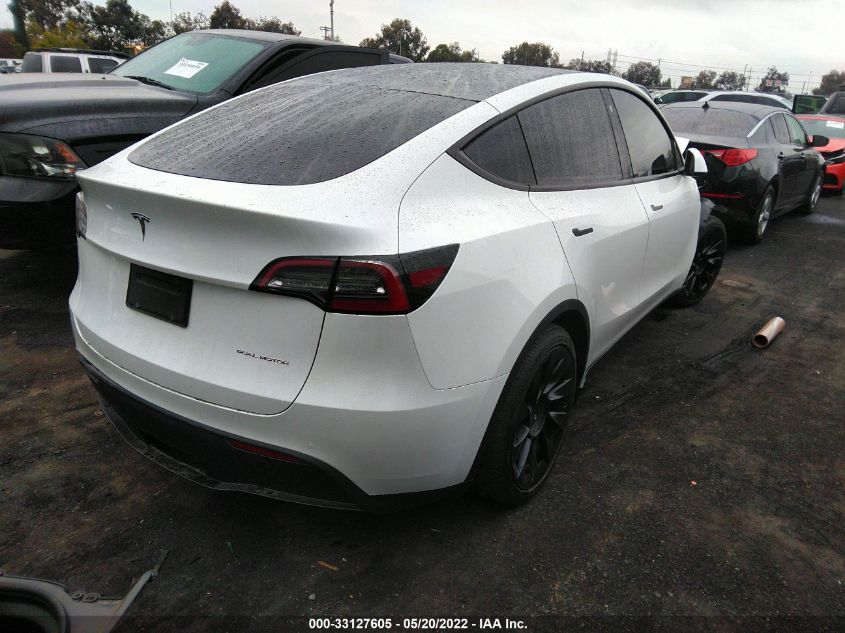 2021 TESLA MODEL Y LONG RANGE 5YJYGDEE8MF160399