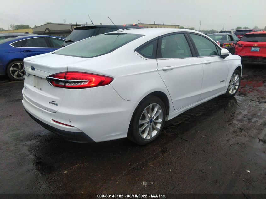 2019 FORD FUSION HYBRID SE 3FA6P0LU7KR205912