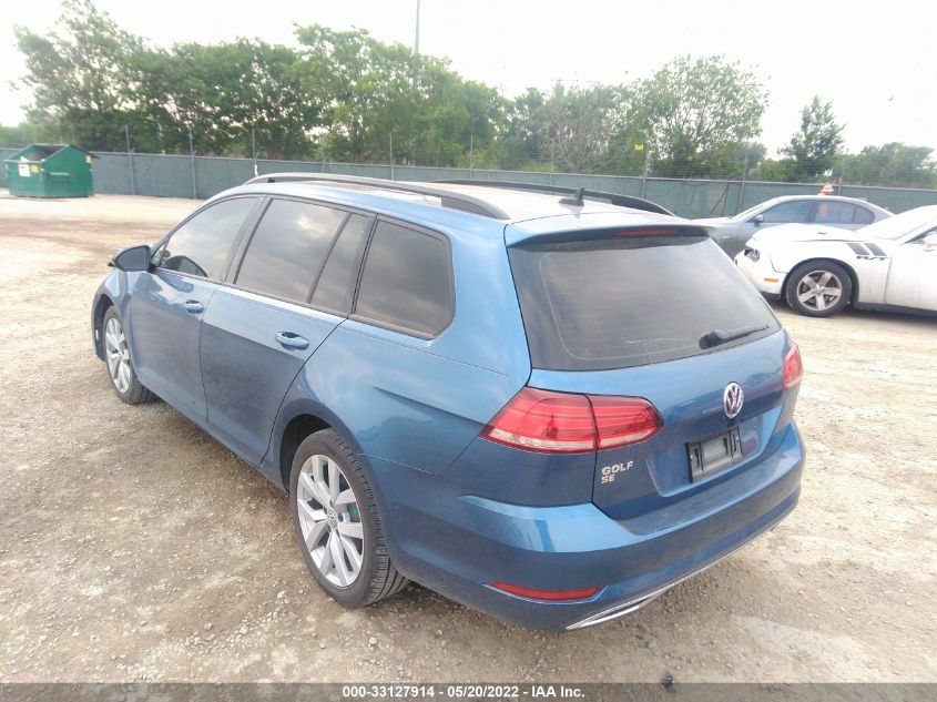 2019 VOLKSWAGEN GOLF SPORTWAGEN S/SE 3VWY57AU3KM507762