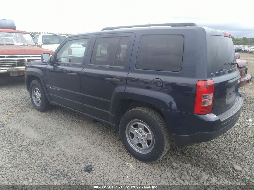 2013 JEEP PATRIOT SPORT 1C4NJPBA5DD130159