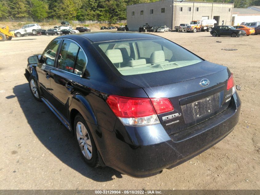 2013 SUBARU LEGACY 2.5I 4S3BMBA64D3006500