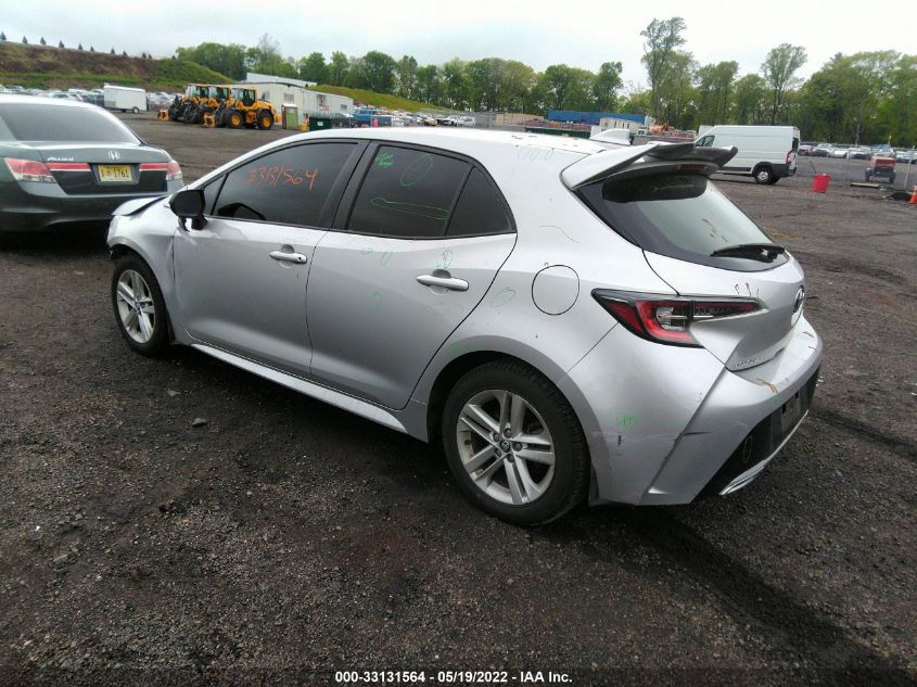 2019 TOYOTA COROLLA HATCHBACK SE/XSE JTNK4RBE7K3028854