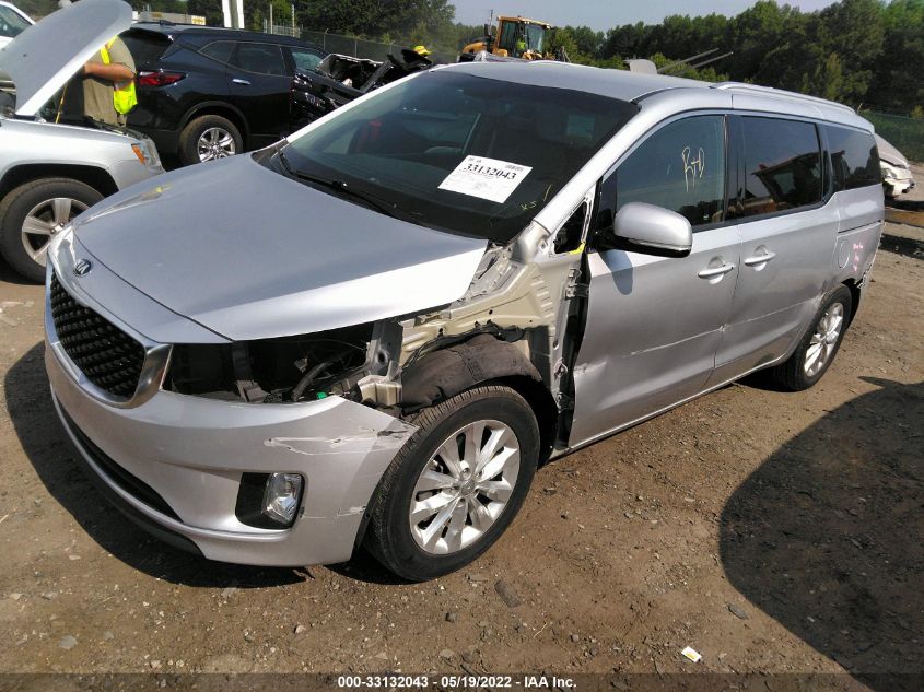 2016 KIA SEDONA EX KNDMC5C19G6136970