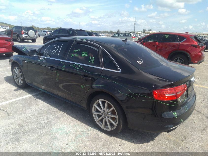 2016 AUDI A4 PREMIUM WAUAFAFL0GN013237