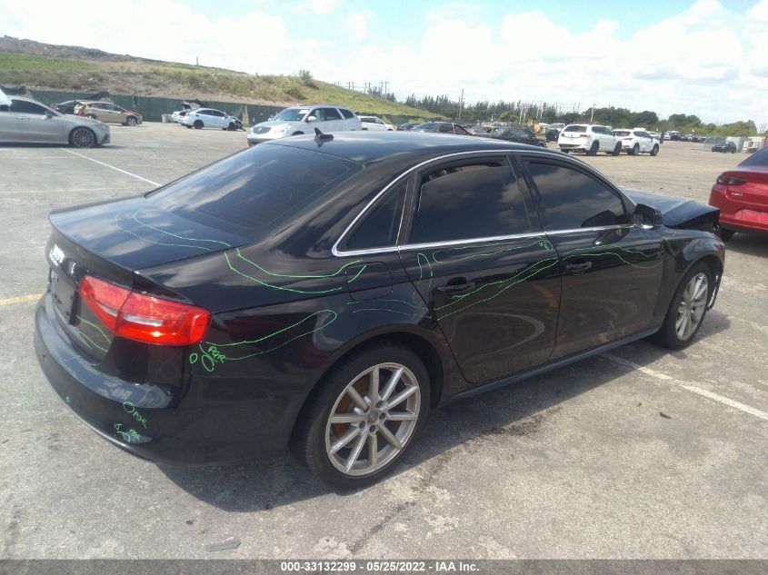 2016 AUDI A4 PREMIUM WAUAFAFL0GN013237
