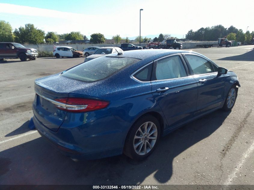 2017 FORD FUSION ENERGI SE 3FA6P0PU3HR238795