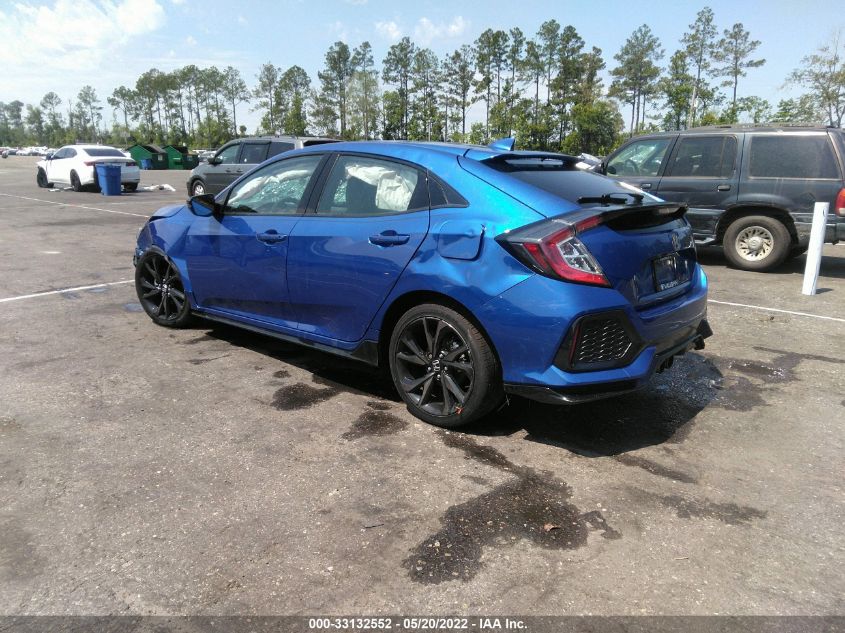 2017 HONDA CIVIC HATCHBACK SPORT TOURING SHHFK7H97HU215550