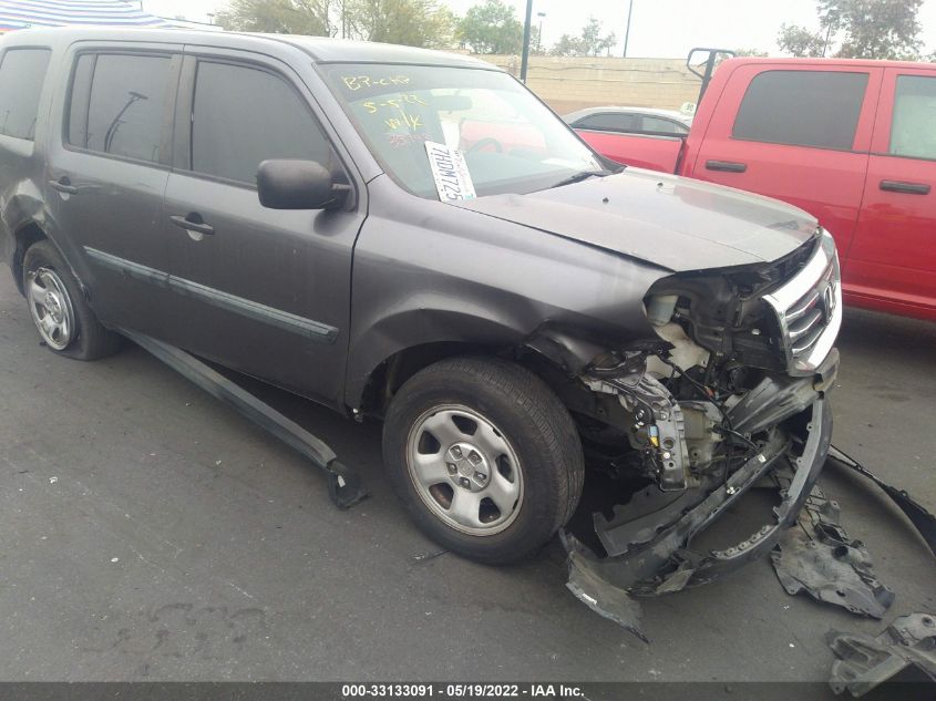2015 HONDA PILOT LX 5FNYF3H21FB004108