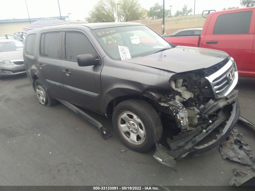 2015 HONDA PILOT LX 5FNYF3H21FB004108