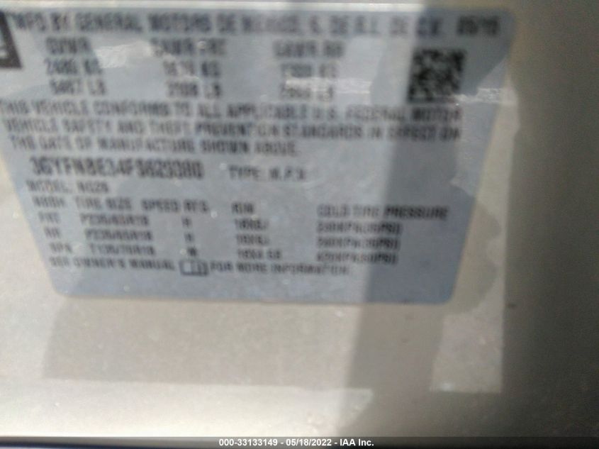 2015 CADILLAC SRX LUXURY COLLECTION 3GYFNBE34FS629380