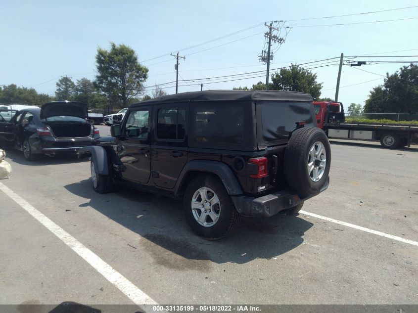 2018 JEEP WRANGLER UNLIMITED SPORT S 1C4HJXDGXJW158599