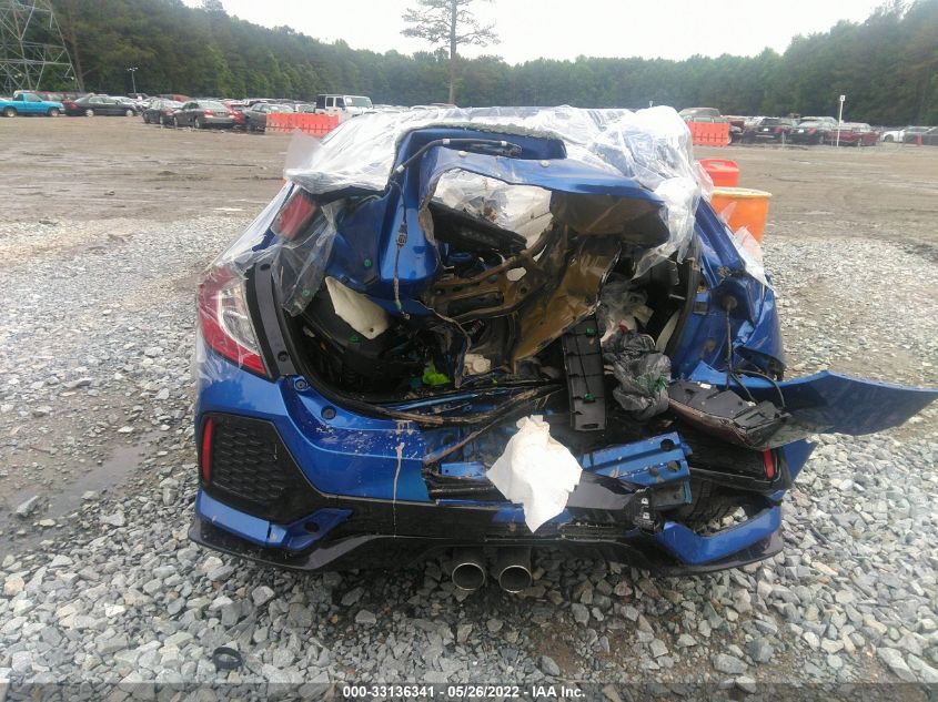 2018 HONDA CIVIC HATCHBACK SPORT SHHFK7G47JU218296