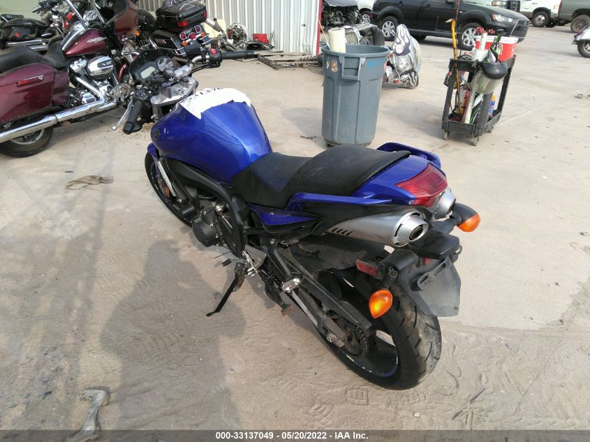 2007 YAMAHA FZ6 SHG JYARJ13E47A001850