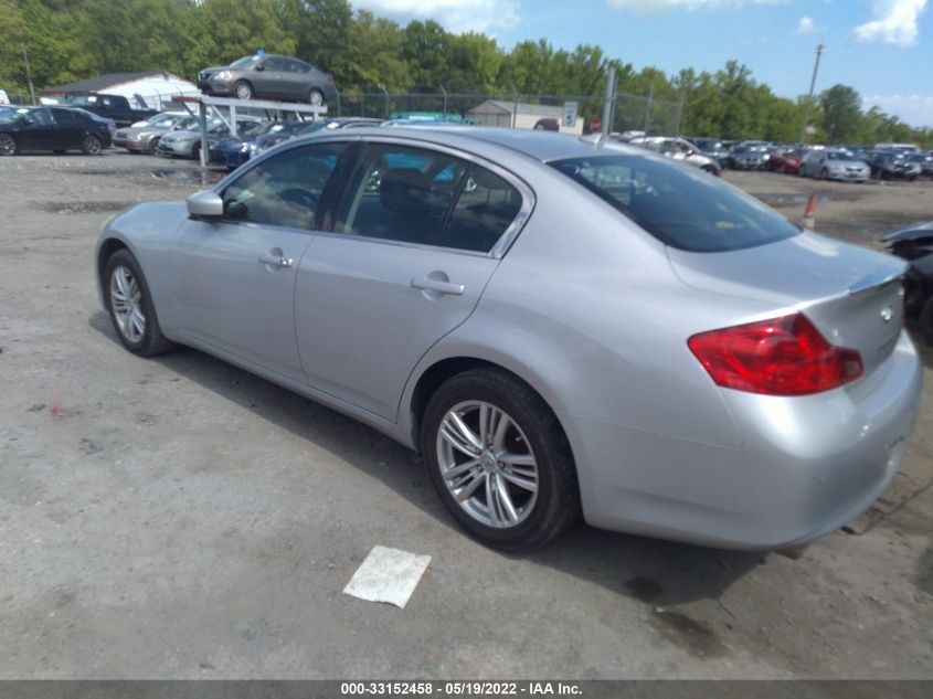 2013 INFINITI G37 SEDAN X JN1CV6AR0DM756198