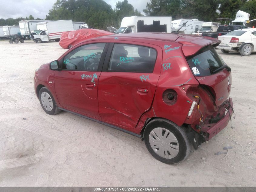 2017 MITSUBISHI MIRAGE ES ML32A3HJXHH018140
