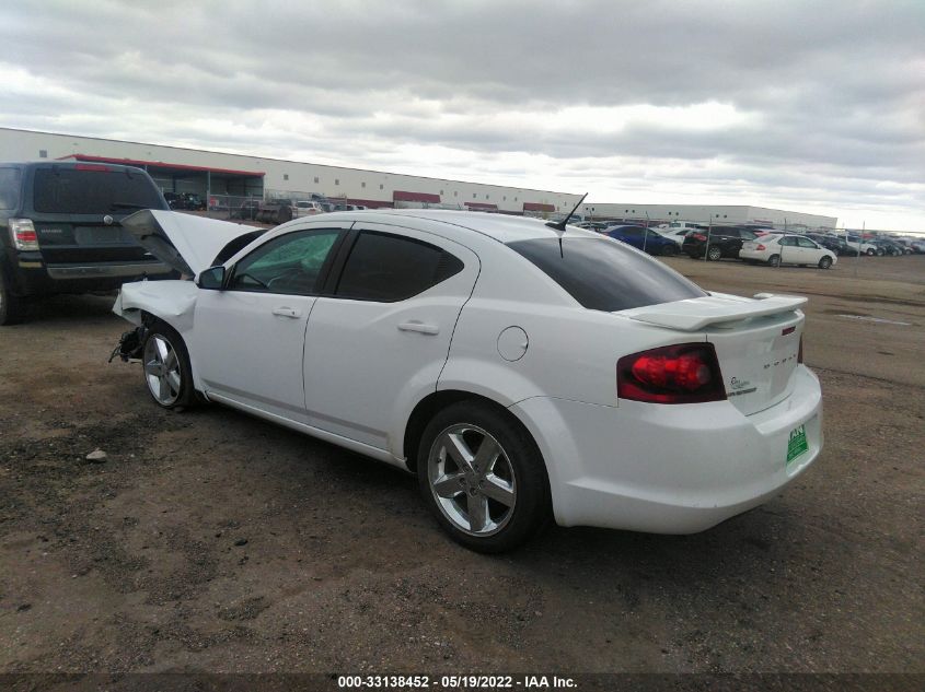 2014 DODGE AVENGER SXT 1C3CDZCB2EN151259