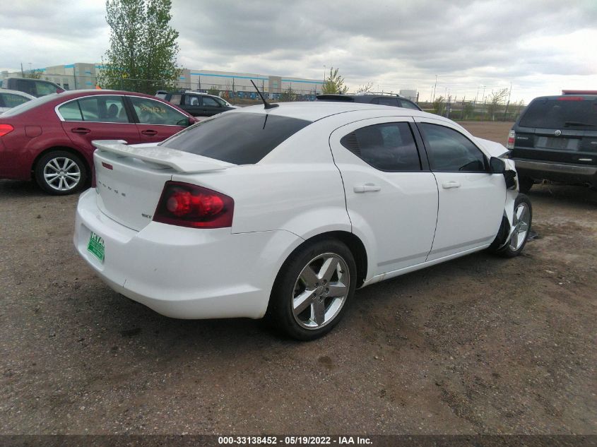 2014 DODGE AVENGER SXT 1C3CDZCB2EN151259