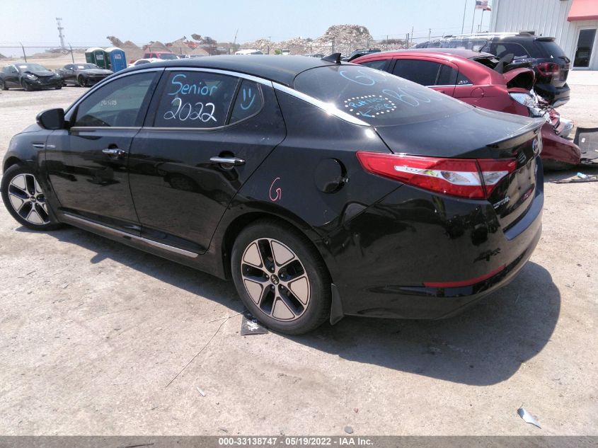 2013 KIA OPTIMA HYBRID EX KNAGM4AD5D5055562
