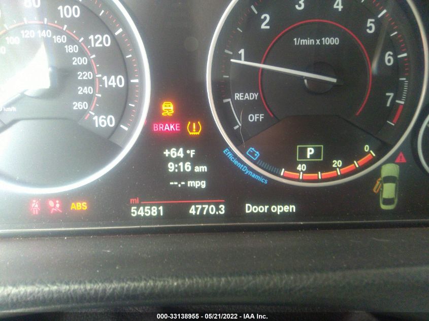 2014 BMW 4 SERIES 435I WBA3R1C54EF729328