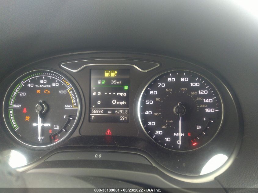 2016 AUDI A3 E-TRON PREMIUM WAUUPBFF5GA129955