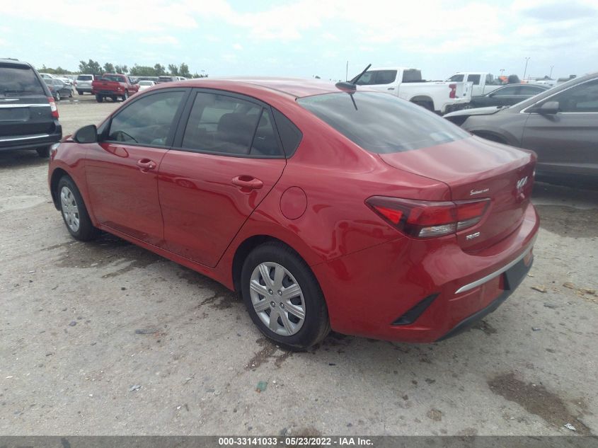2022 KIA RIO S 3KPA24AD5NE443055
