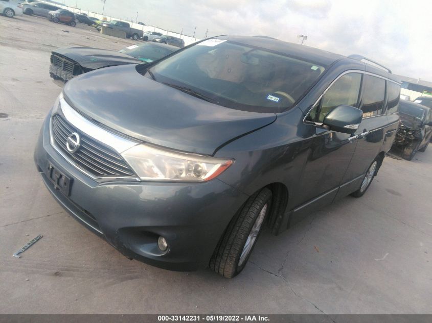 2013 NISSAN QUEST SL JN8AE2KP1D9065280