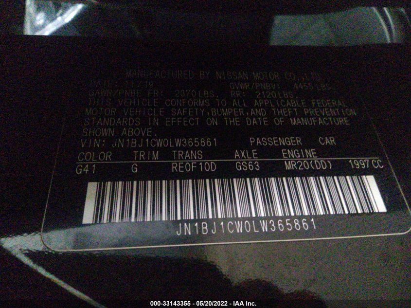 2020 NISSAN ROGUE SPORT S JN1BJ1CW0LW365861