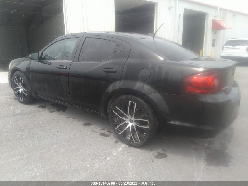 2013 DODGE AVENGER SE 1C3CDZAB2DN618617