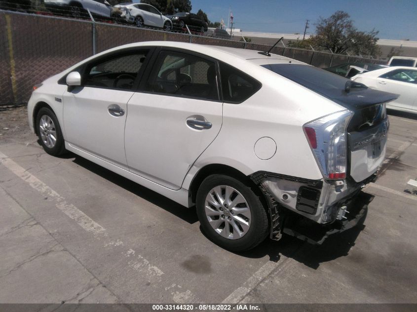 2013 TOYOTA PRIUS PLUG-IN JTDKN3DPXD3047995
