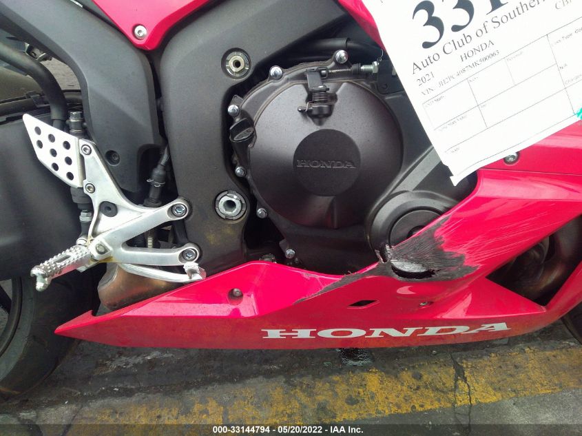 2021 HONDA CBR600 RA JH2PC4087MK500063
