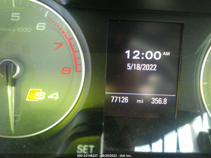 2014 AUDI S4 PRESTIGE WAUKGAFL3EA161694