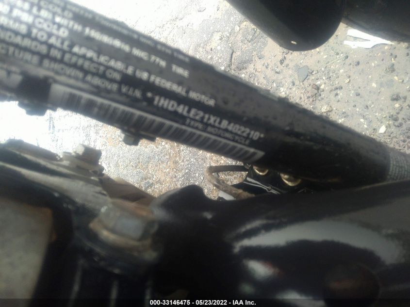 2020 HARLEY-DAVIDSON XL883 N 1HD4LE21XLB402210