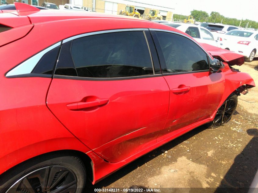 2018 HONDA CIVIC HATCHBACK EX SHHFK7H5XJU237089