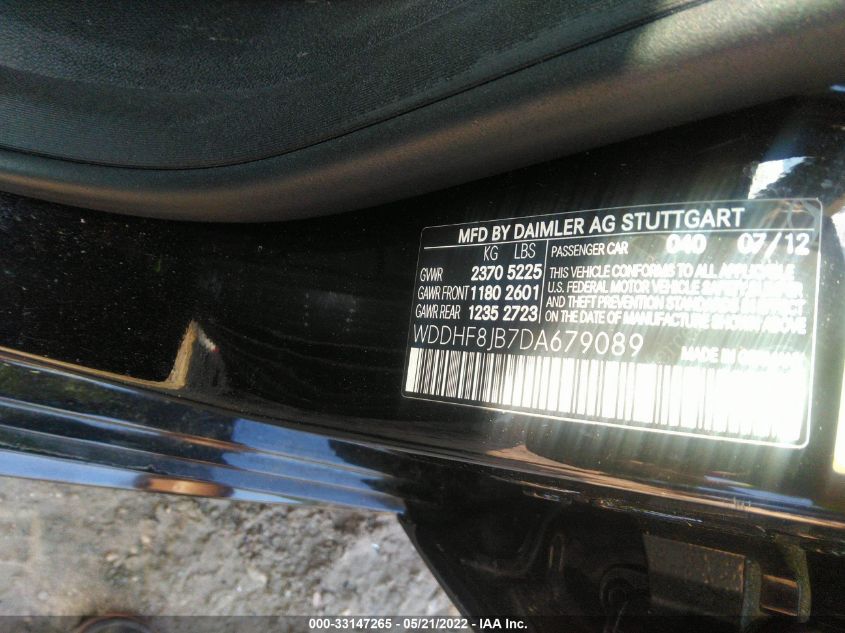 2013 MERCEDES-BENZ E-CLASS E 350 WDDHF8JB7DA679089