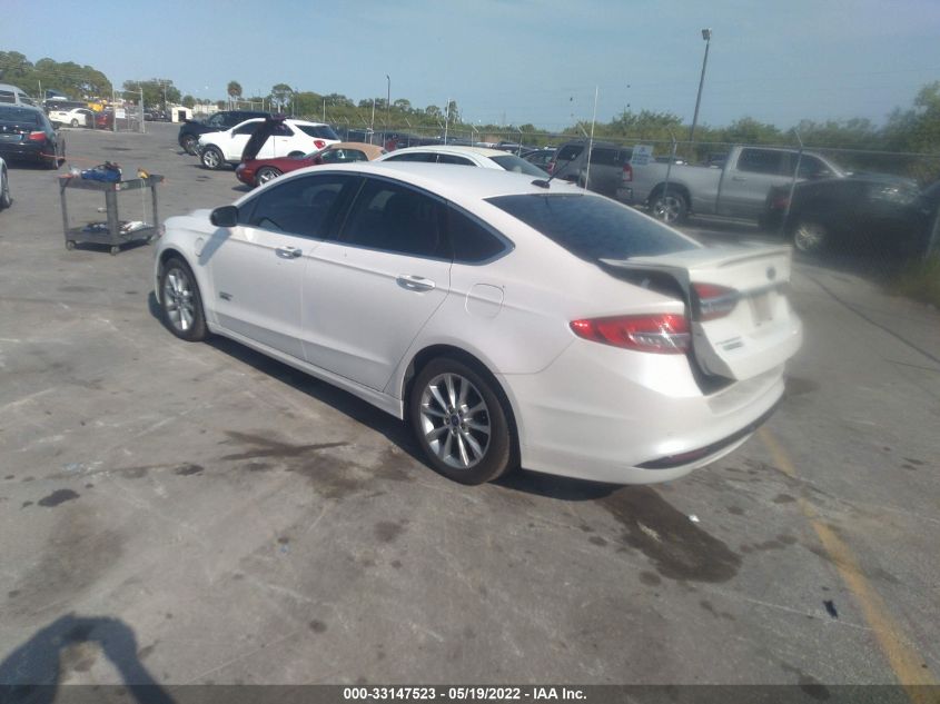 2017 FORD FUSION ENERGI TITANIUM PHEV 3FA6P0SU6HR253931