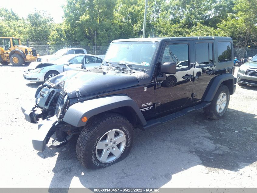 2016 JEEP WRANGLER UNLIMITED SPORT 1C4BJWDG9GL133185