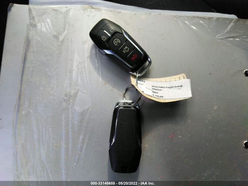 2016 FORD FUSION ENERGI TITANIUM 3FA6P0SU3GR283726