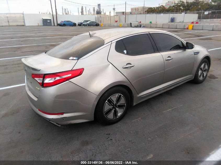 2013 KIA OPTIMA HYBRID LX KNAGM4AD9D5056178