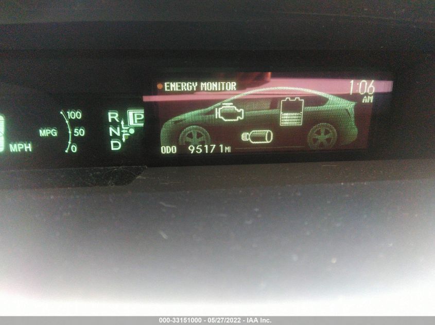 2013 TOYOTA PRIUS ONE/TWO/THREE/FOUR/FIVE JTDKN3DU9D5596758