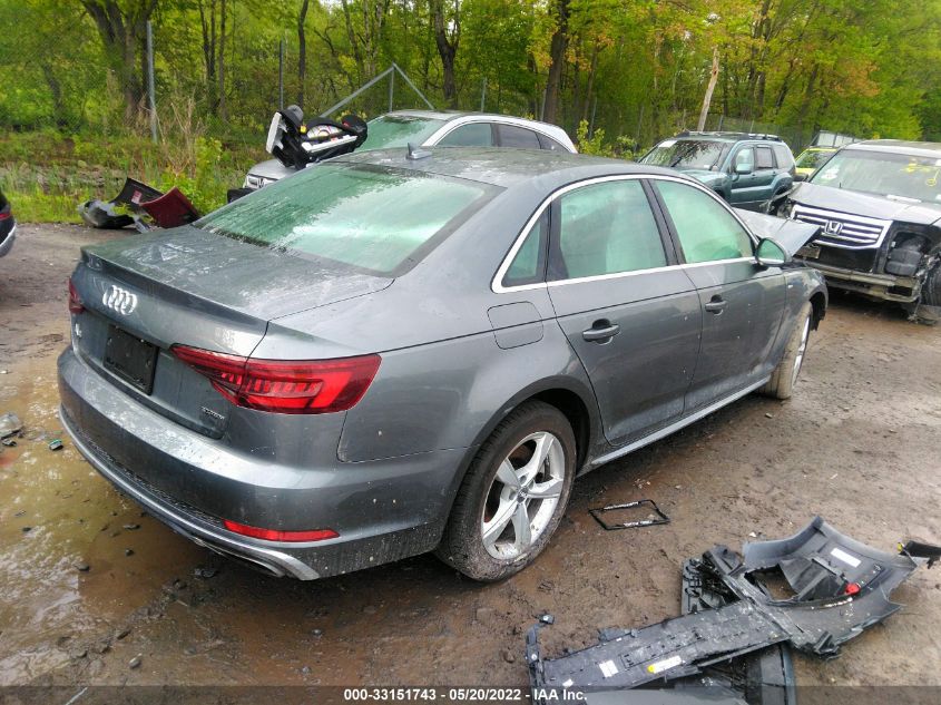 2019 AUDI A4 PREMIUM WAUDNAF45KA112032