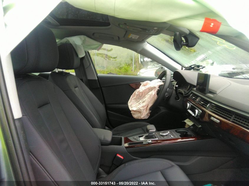2019 AUDI A4 PREMIUM WAUDNAF45KA112032